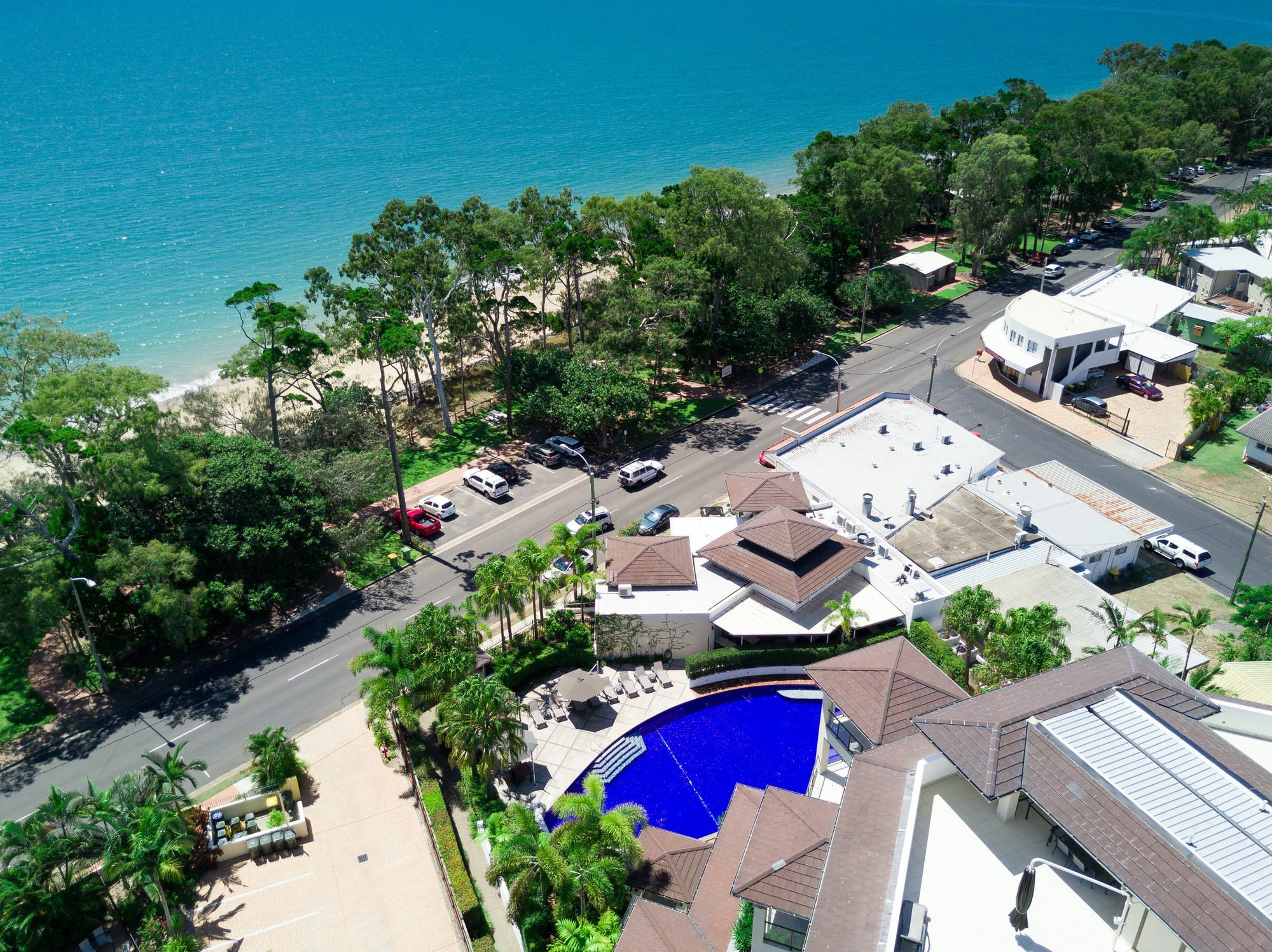 Grand Mercure Allegra Hervey Bay Eksteriør billede Aerial view of the resort